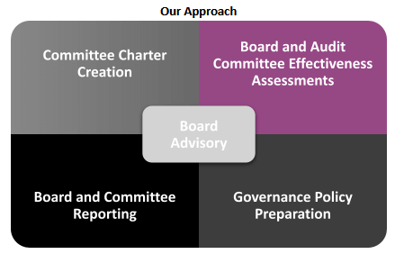 Longview Leader Board Advisory approach. We provide consultation, insight and support for your BoD to help develop governance actions and risk management insights.